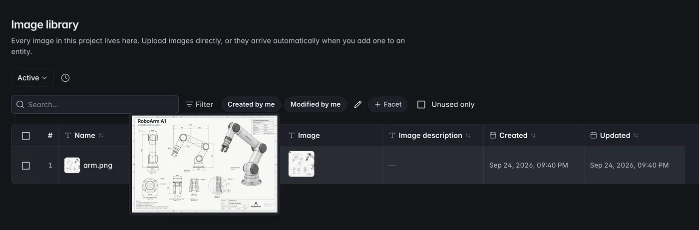 Images, files and documents